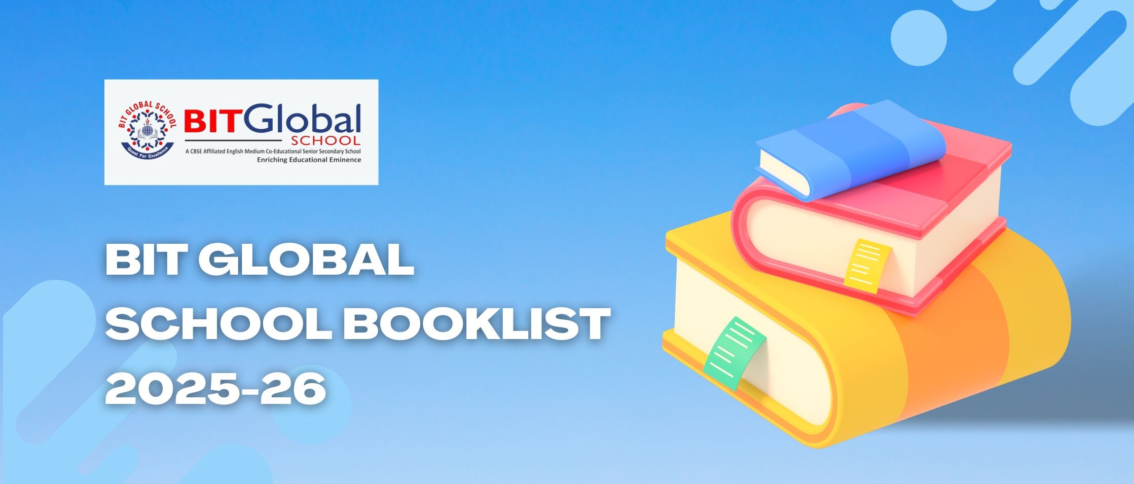 BIT Global School Booklist 2025-26