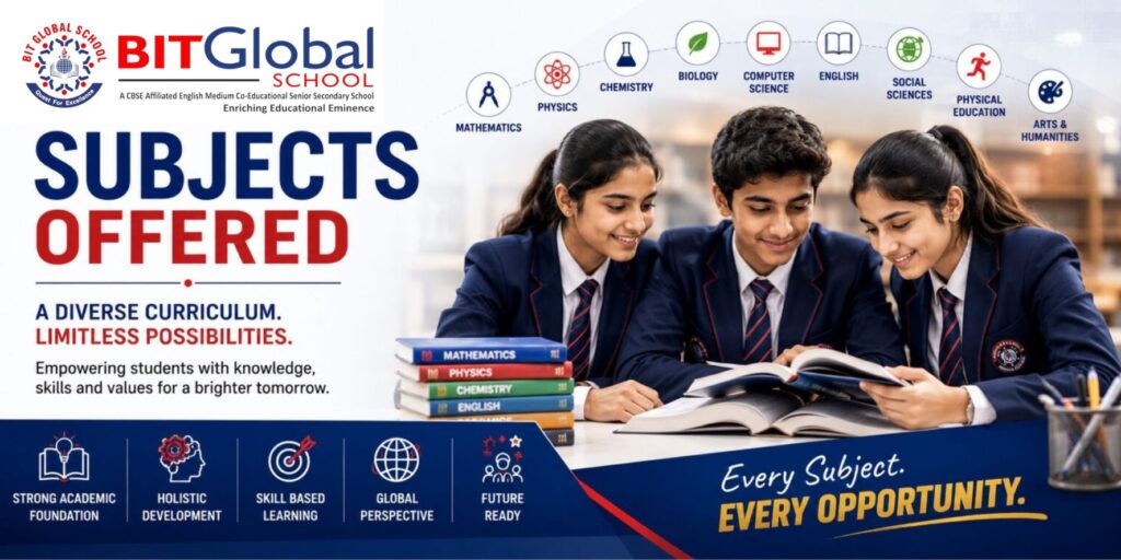 Subjects Offered - BIT Global School